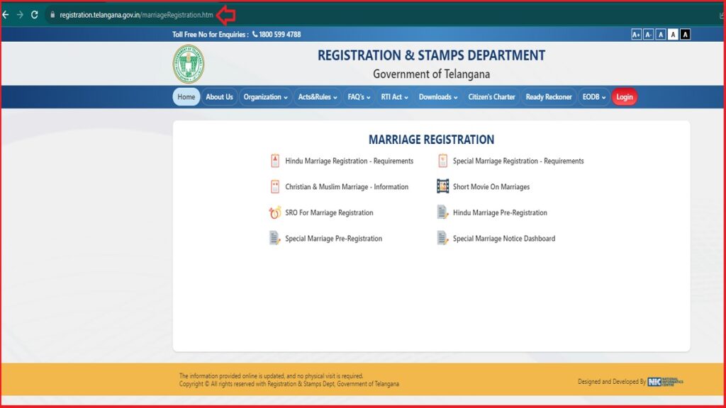 marriage certificate telangana